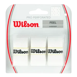 Overgrip Wilson Pro Sensazione perforata Bianco (Pacchetto x3)